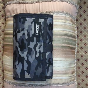 Freeze the whole bag unroll it to a really nice size lunch box